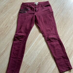 Skinny Maroon Jeans